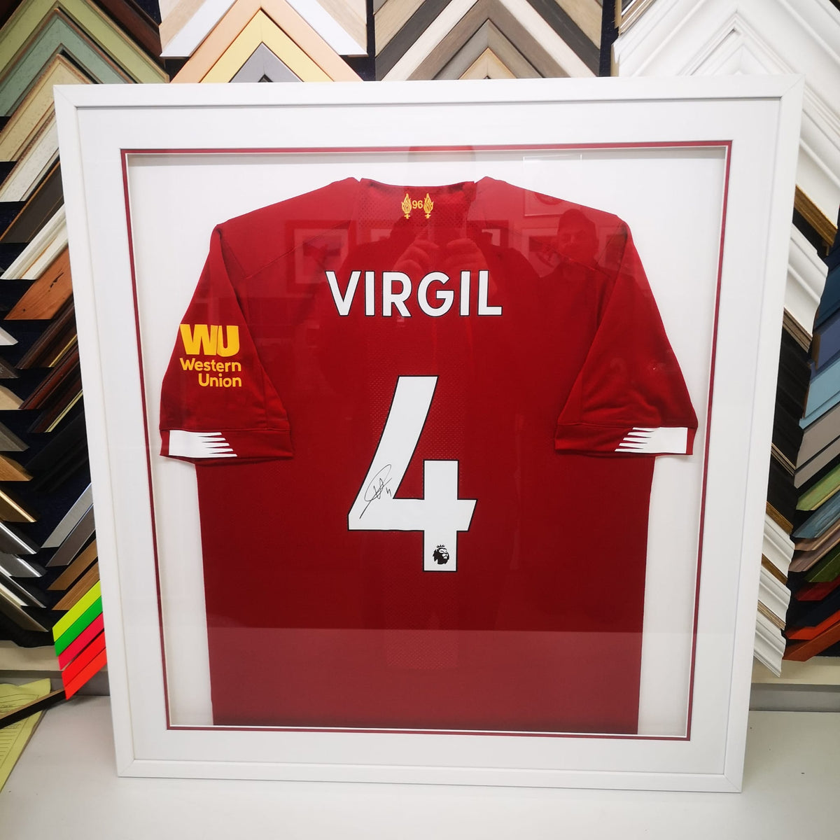 A framed shirt