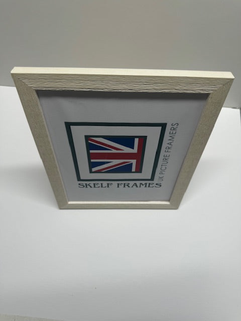 White Thin Driftwood Frame - Metric