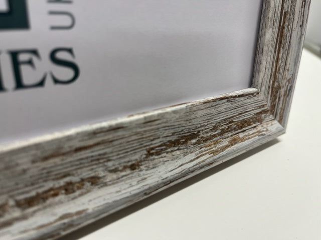 Dark Shabby Distressed Spoon Square Frame