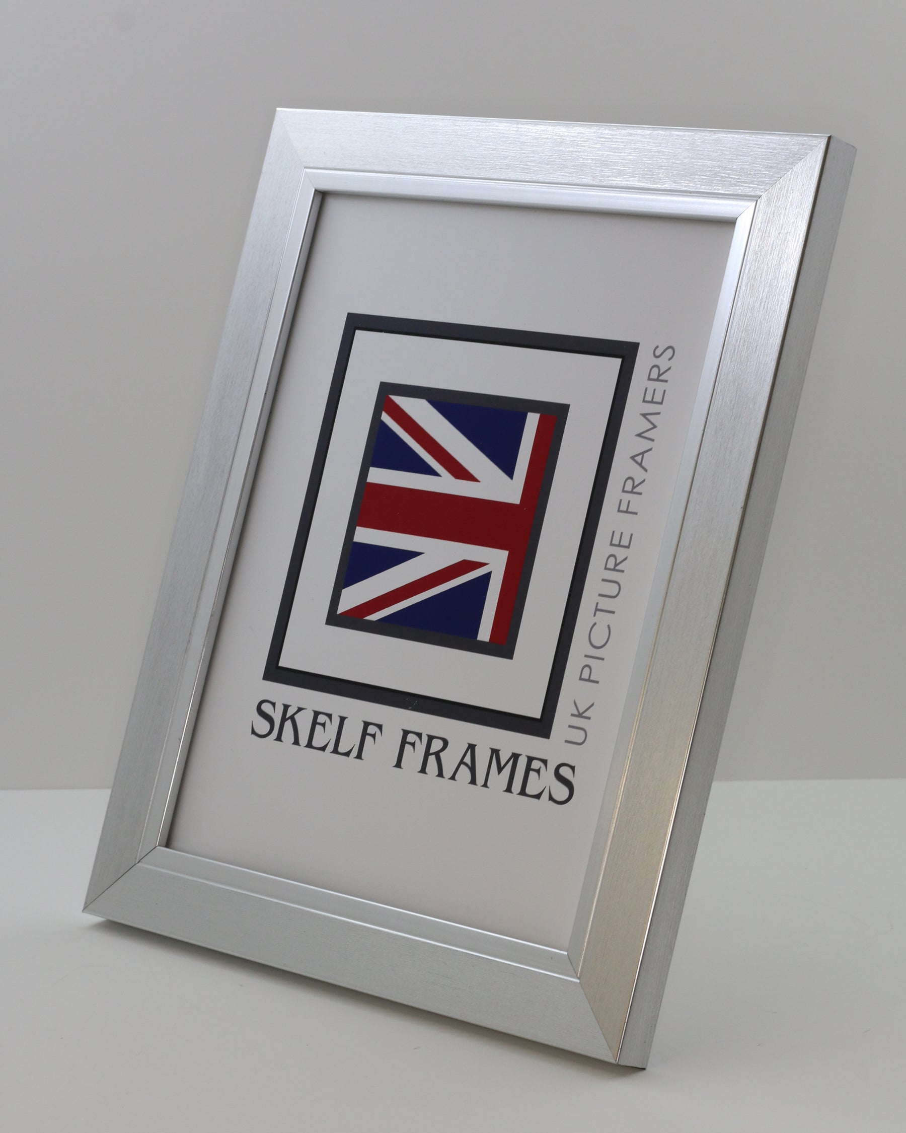 Brush Silver with Silver Inlay Frame - Metric