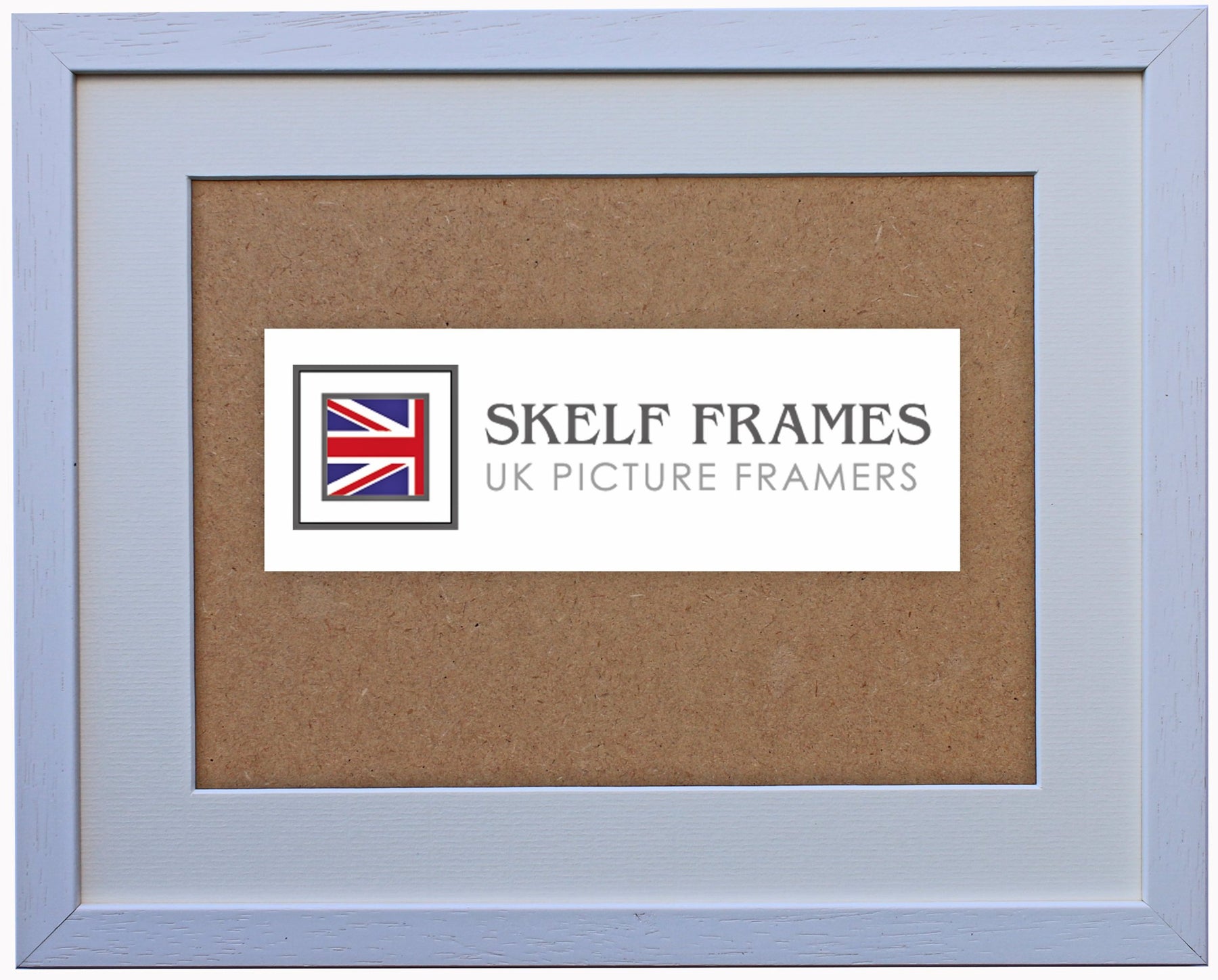 Econ White Wood Frame and Mount
