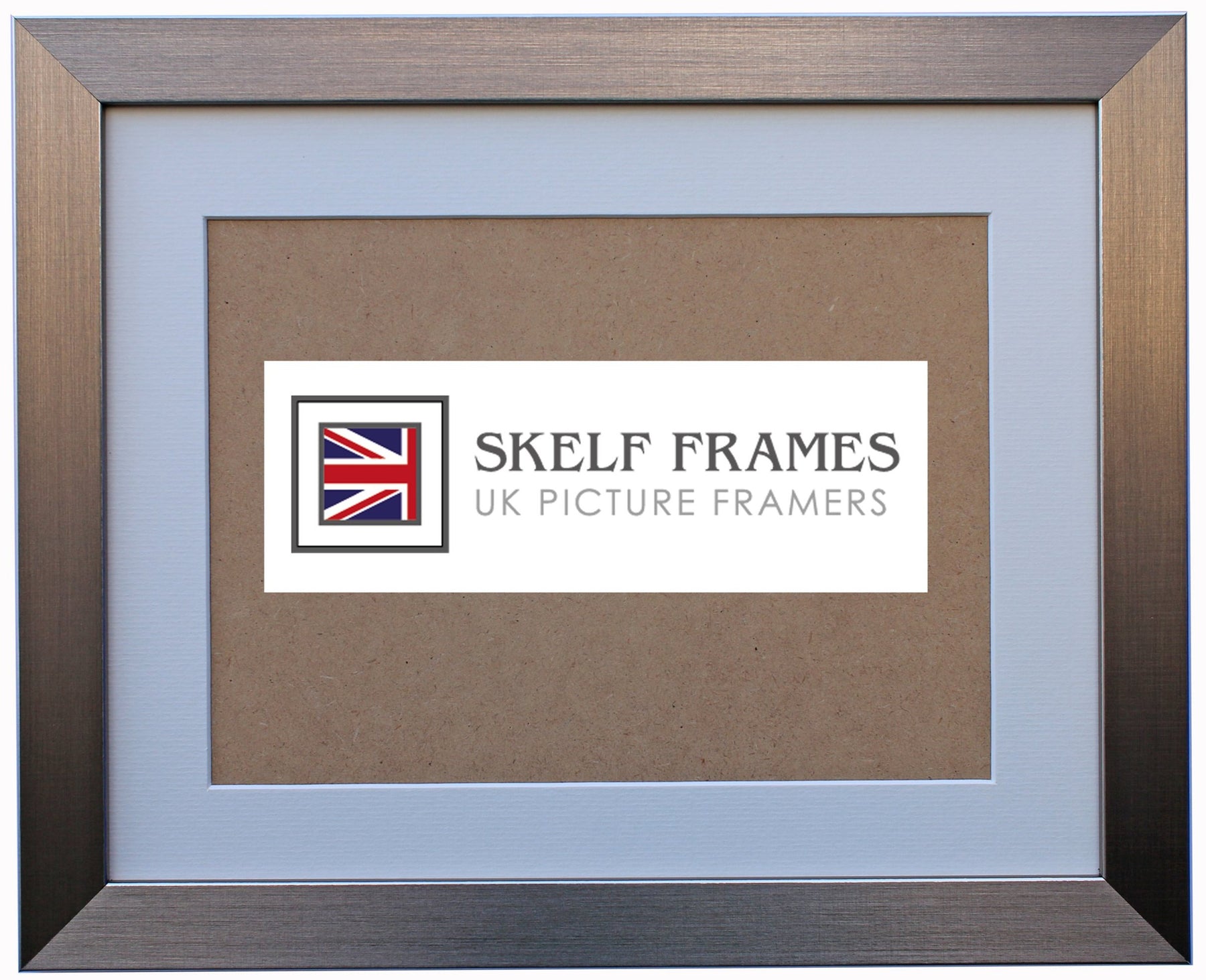 Brushed Pewter Frame with Mount
