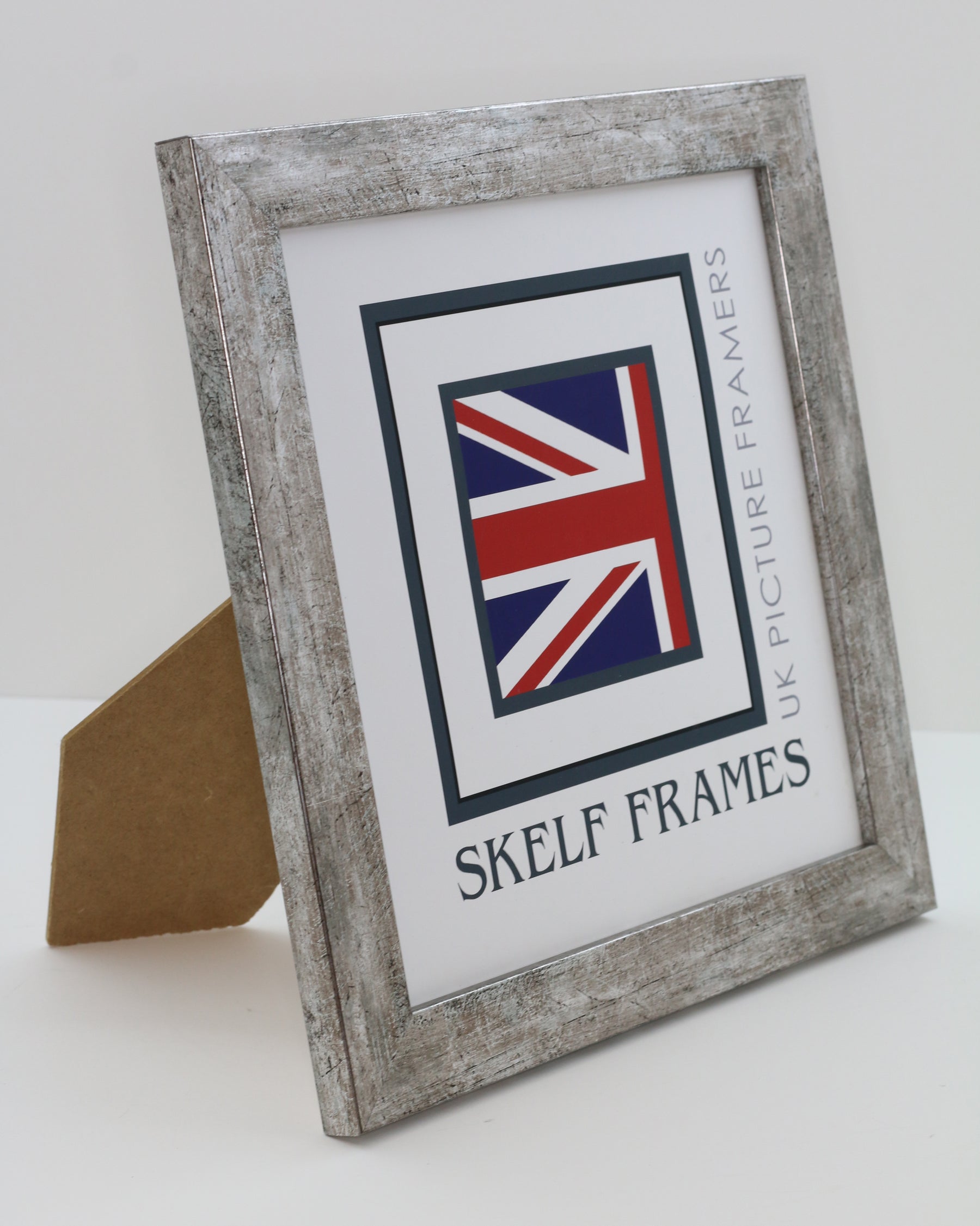 Flat Antique Silver Square Frame