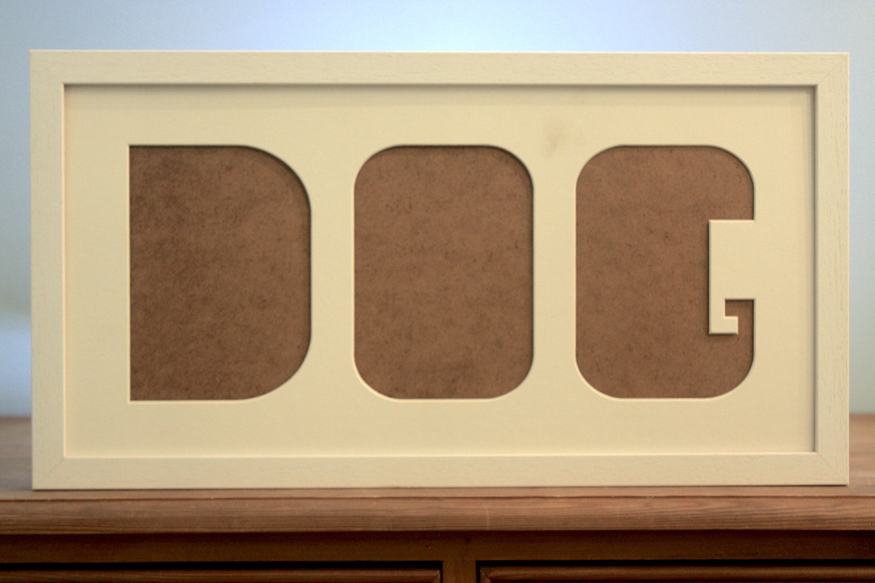 Dog Multi Mount Photo Frame - 20" x 10" - Takes three 7" x 5" photos
