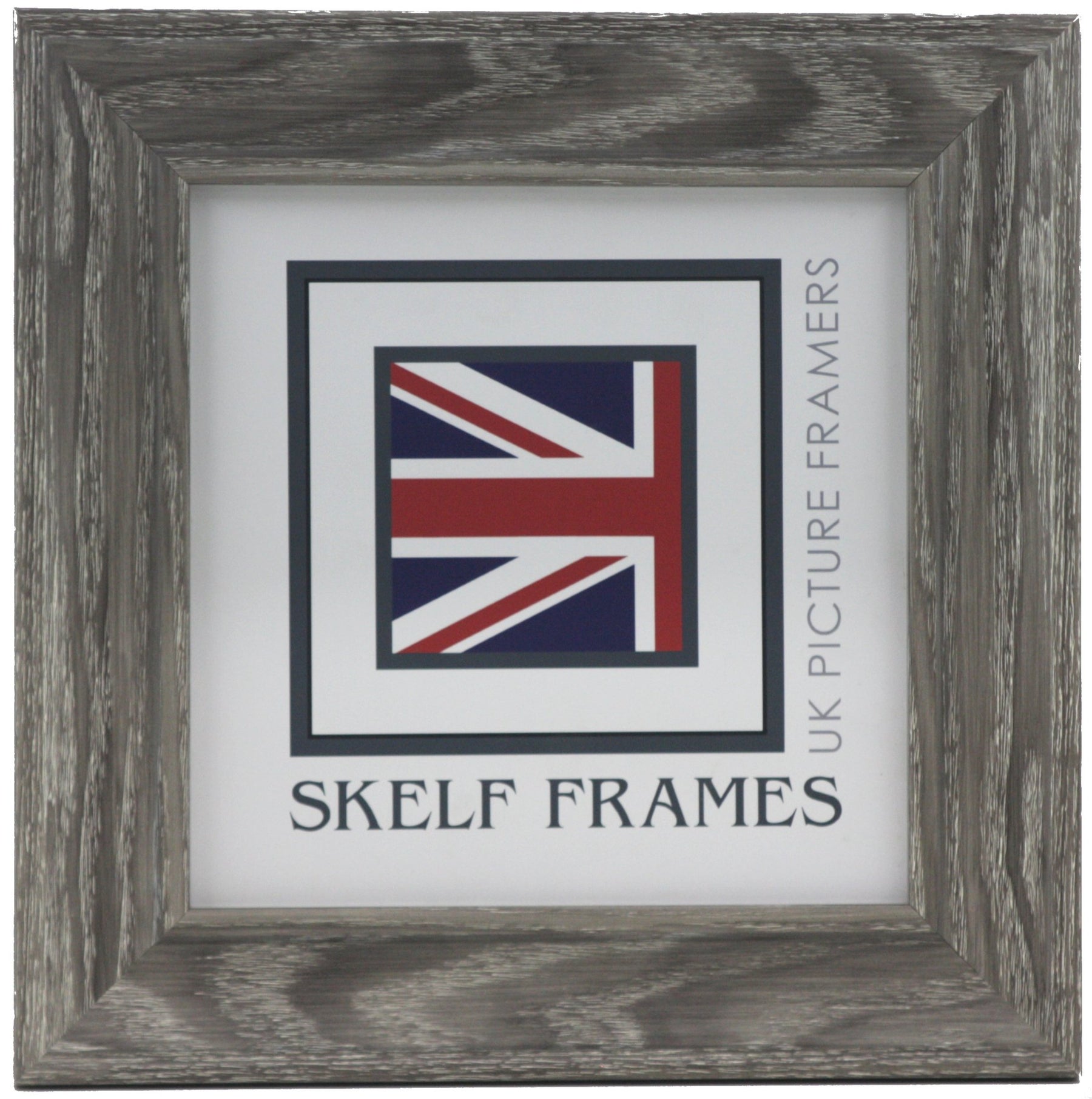 Cornwall Grey Woodgrain Effect Square Frame