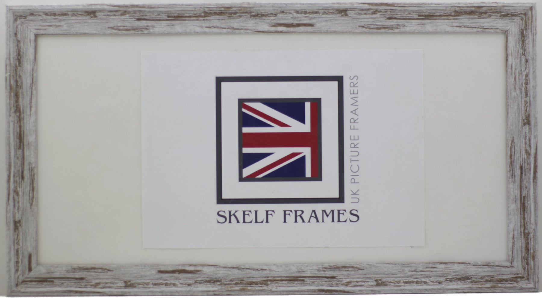 Panoramic Dark Shabby Distressed Spoon Frame