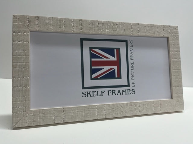 Panoramic White Orangebox Wood Grain Effect Frame