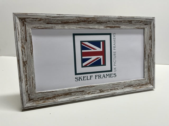 Panoramic Dark Shabby Distressed Spoon Frame