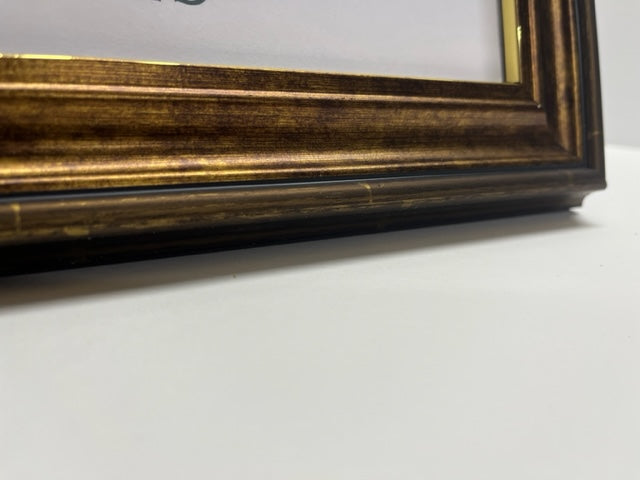 Panoramic Antique Gold Effect Frame