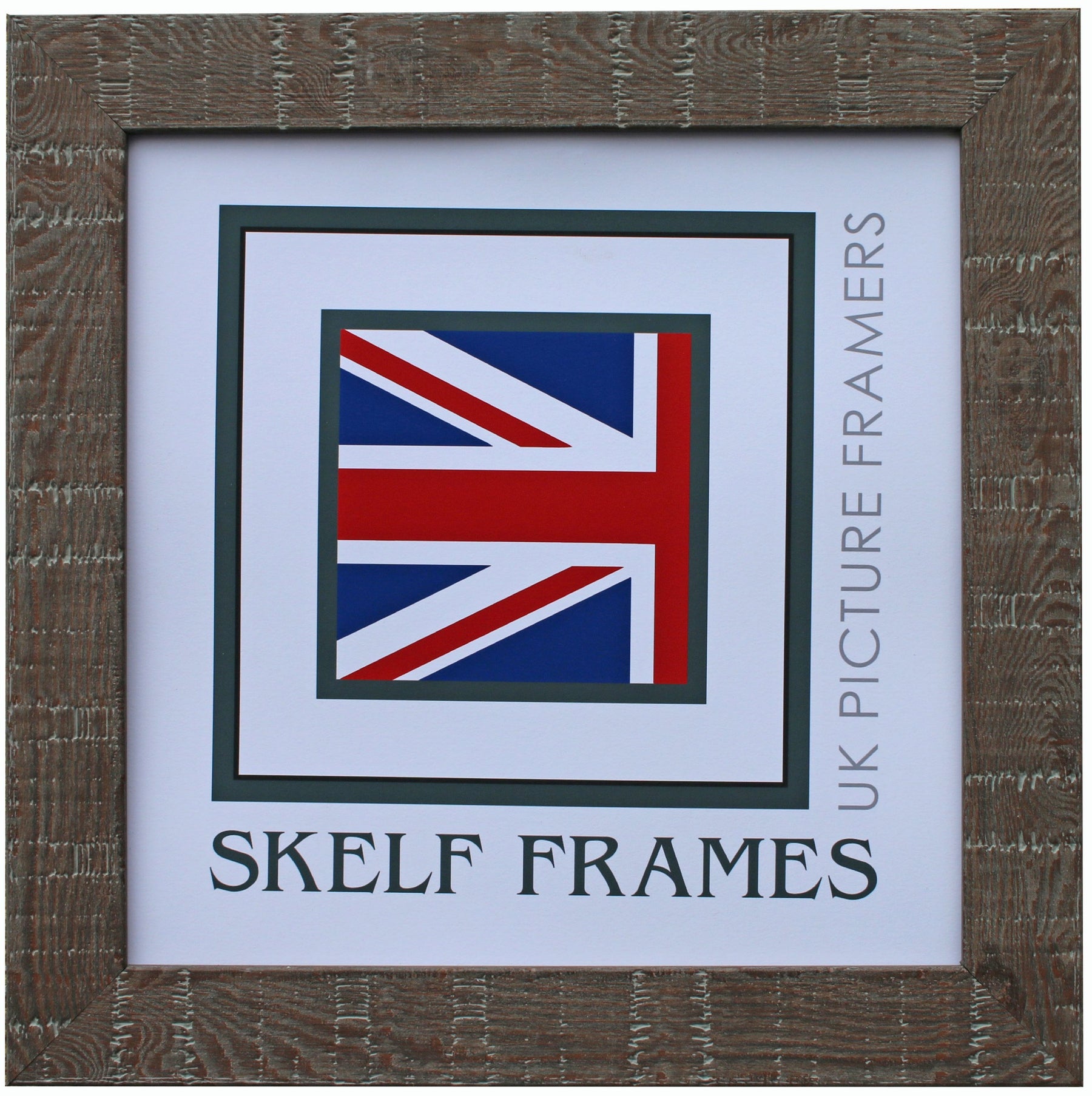 Walnut Orangebox Wood Grain Effect Square Frame