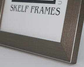 Brushed Pewter Multi Aperture 22" x 9" - With Glass Frame