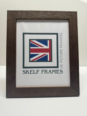 Wide Driftwood Effect Brown Wood Frame - Metric