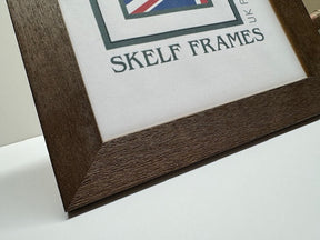 Wide Driftwood Effect Brown Wood Frame - Metric