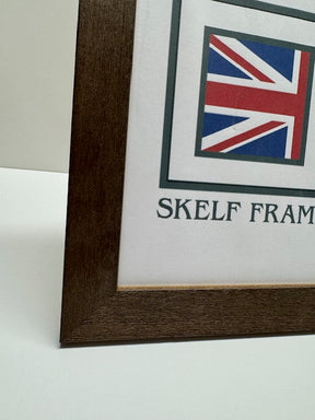 Wide Driftwood Effect Brown Wood Frame - Metric