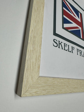 White Thin Driftwood Frame - Metric