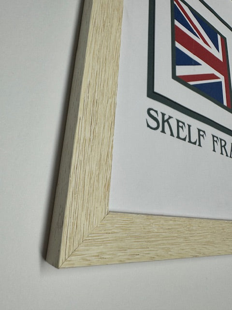 White Thin Driftwood Frame - Metric