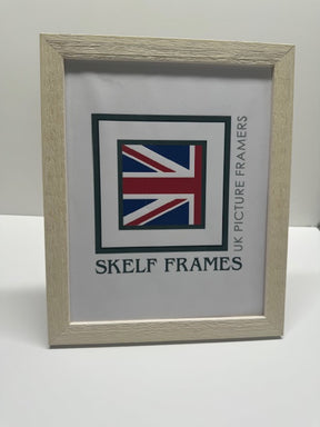 White Thin Driftwood Frame - Metric