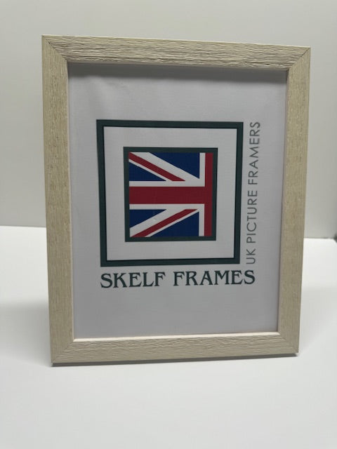 White Thin Driftwood Frame - Metric