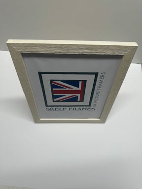 White Thin Driftwood Frame - Metric
