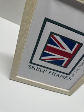 White Thin Driftwood Frame - Metric