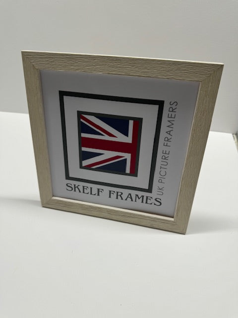 White Thin Driftwood Square Frame