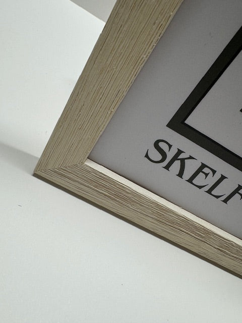 White Thin Driftwood Square Frame