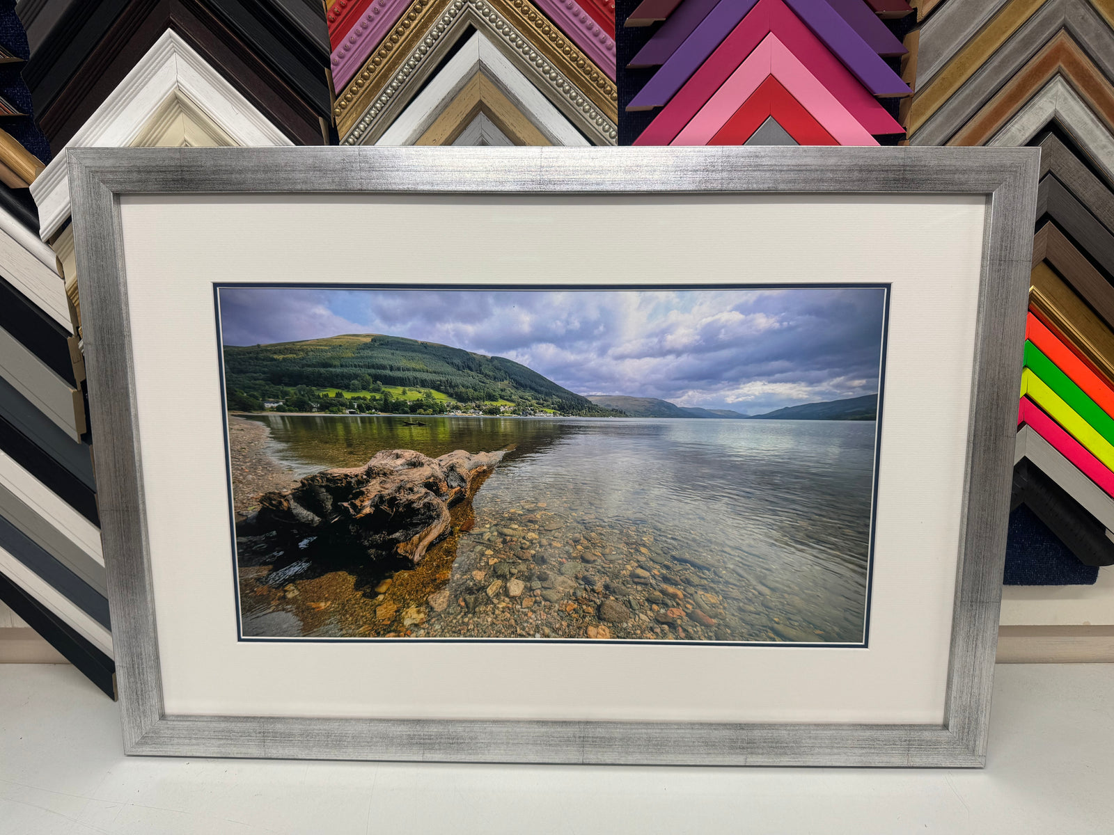 A framed photo