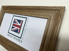 Teak Wood Effect Cornwall Panoramic Frame