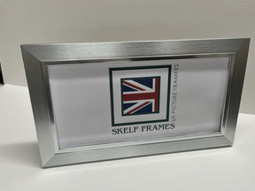 Panoramic Brush Silver with Silver Inlay Frame
