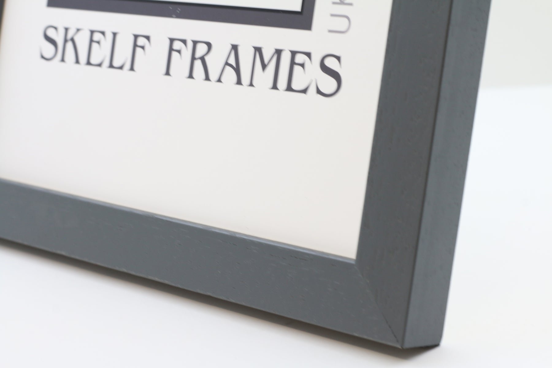 Phoenix Blue Grey Wood Frame - Metric