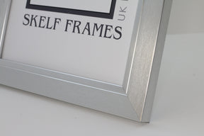 Brush Silver with Silver Inlay Frame with Mount