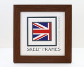 30mm Dark Brown Effect Square Frame