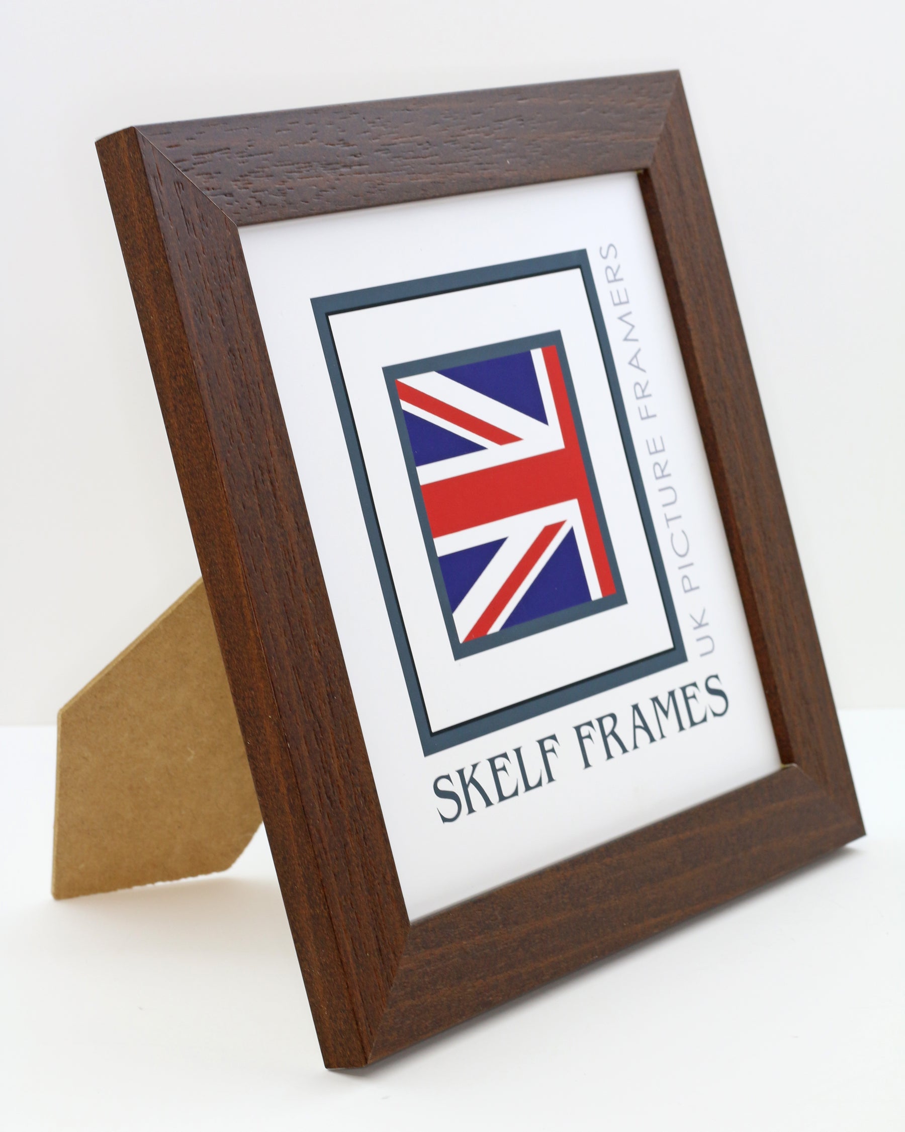 30mm Dark Brown Effect Square Frame