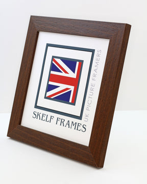 30mm Dark Brown Effect Square Frame