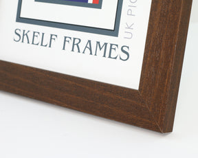 30mm Dark Brown Effect Square Frame