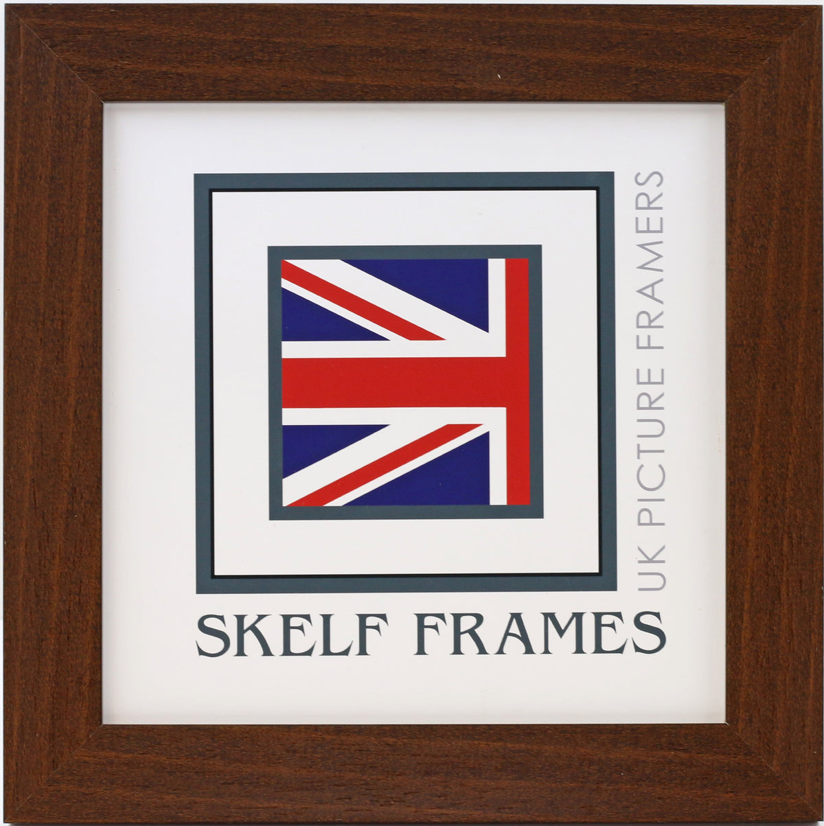 30mm Dark Brown Effect Square Frame