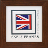 30mm Dark Brown Effect Square Frame