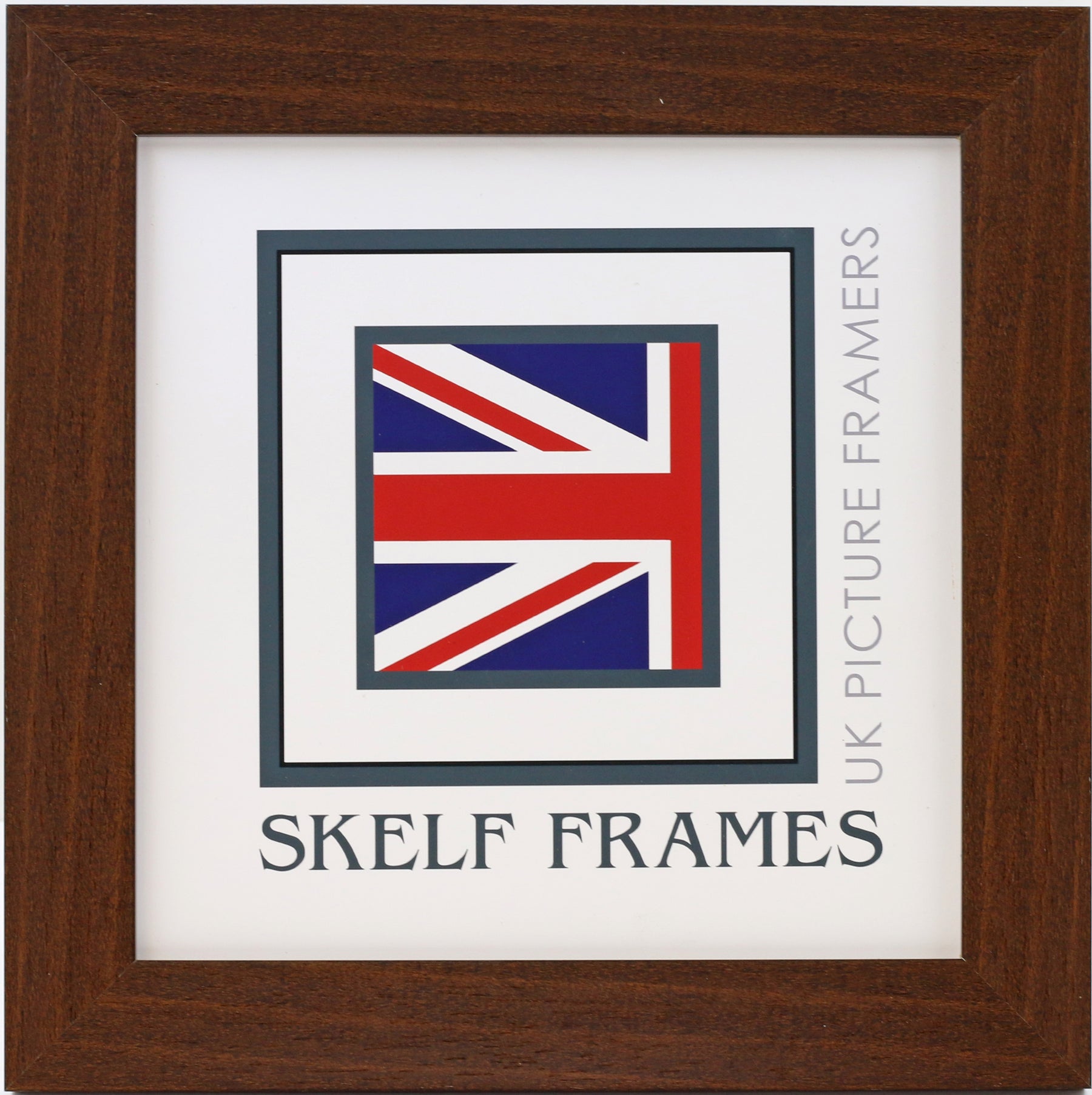 30mm Dark Brown Effect Square Frame