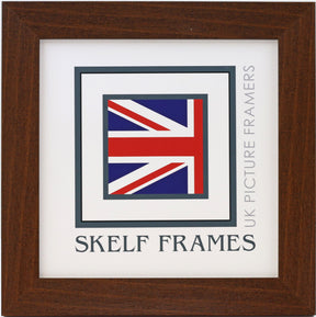 30mm Dark Brown Effect Square Frame