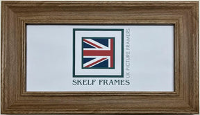 Teak Wood Effect Cornwall Panoramic Frame