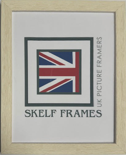 White Thin Driftwood Frame - Metric