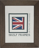 Wide Driftwood Effect Brown Wood Frame - Metric
