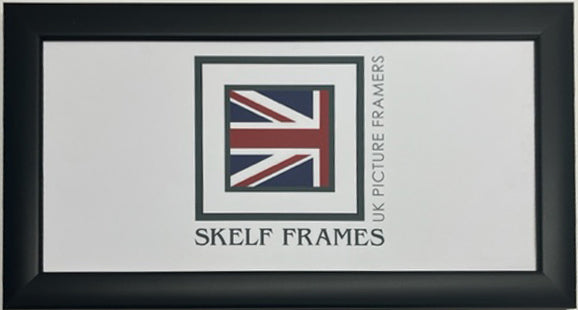 Matt Black Wood Frame Panoramic Frame
