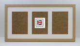 22mm Light Oak Veneer Multi Aperture 20" x 10" - With Glass Frame