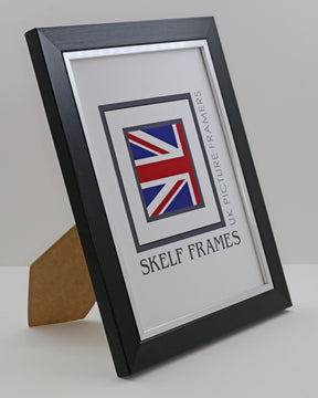 Brushed Black with Silver Inlay Frame