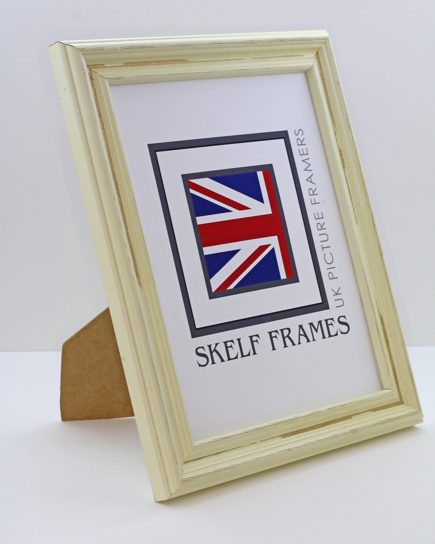 Distressed Off-White Frame