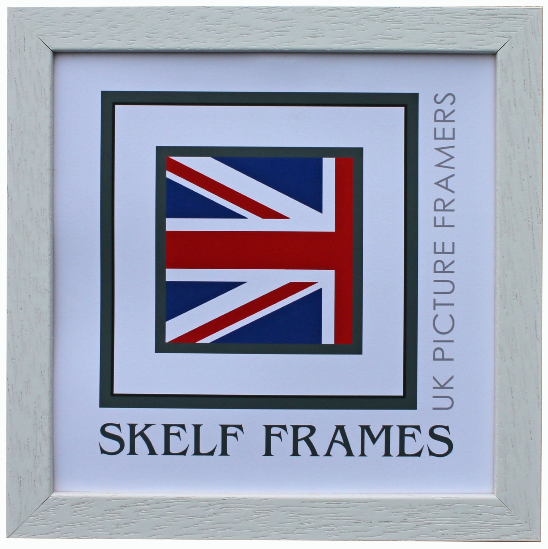 Econ White Wood Square Frame