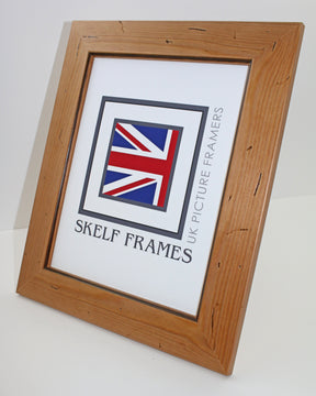 Antique Pine Distressed Wood Square Frame