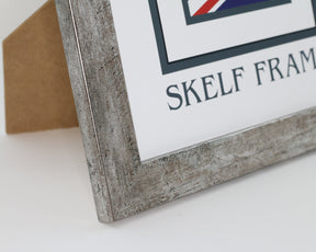 Flat Antique Silver Square Frame