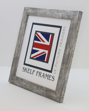 Flat Antique Silver Square Frame